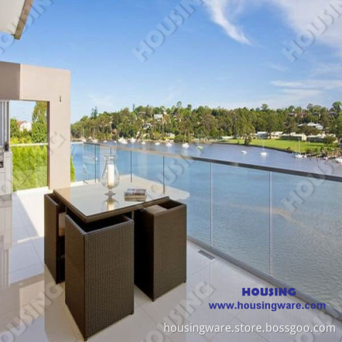 U Channel Toughened Glass Balustrade for Deck